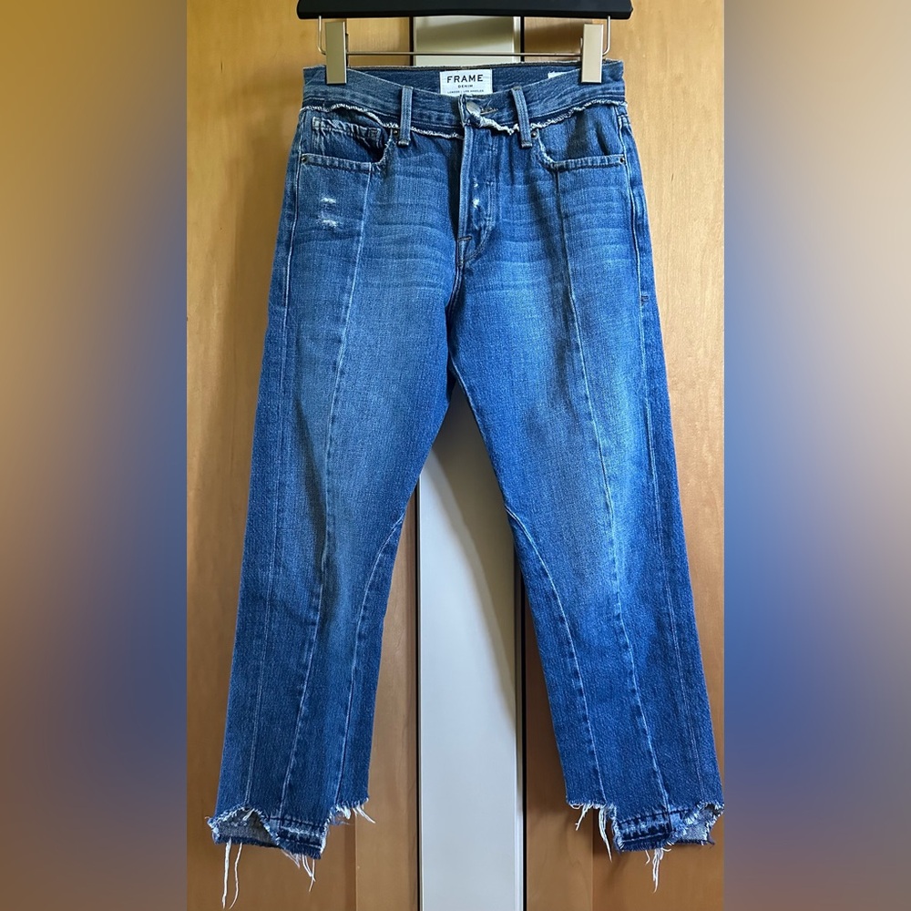 Frame Le Original Jeans, Cropped Straight Leg, Size 24, Great Condition! - Picture 4 of 12